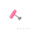 MARBLE SWIRL 316L SURGICAL STEEL TONGUE BARBELL